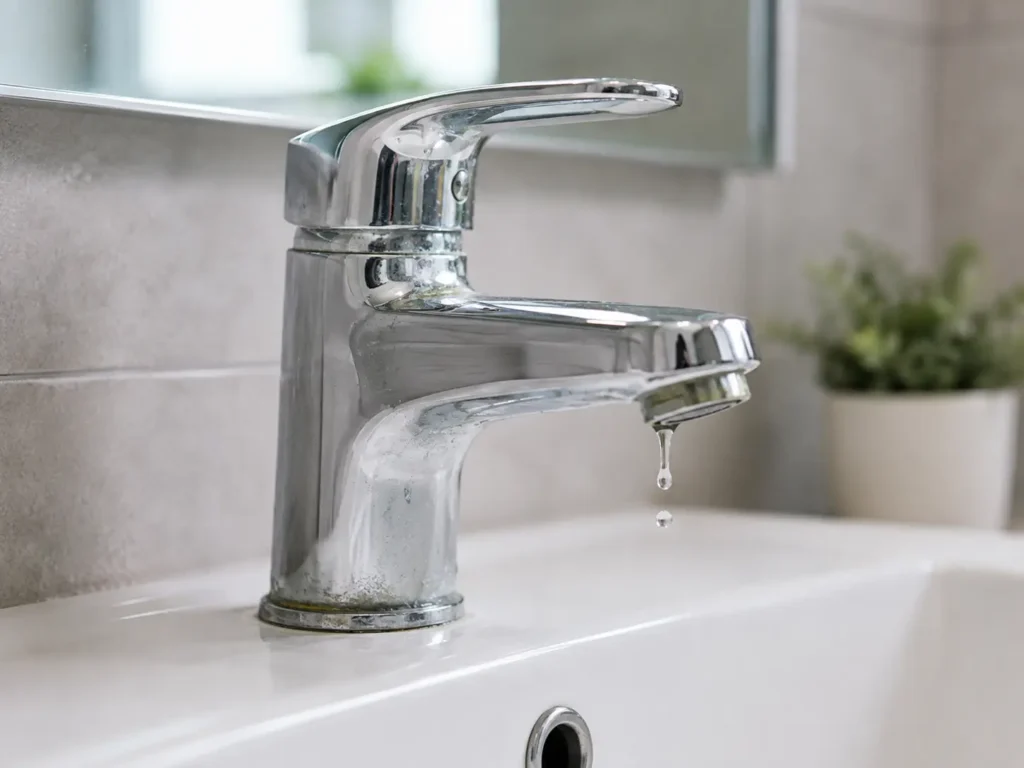 Leaking bathroom faucet requiring repair in Rome, GA